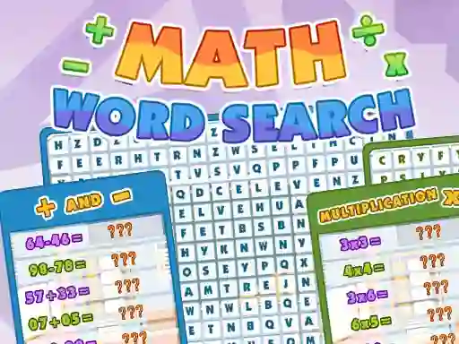 Гульня Math Word Search онлайн