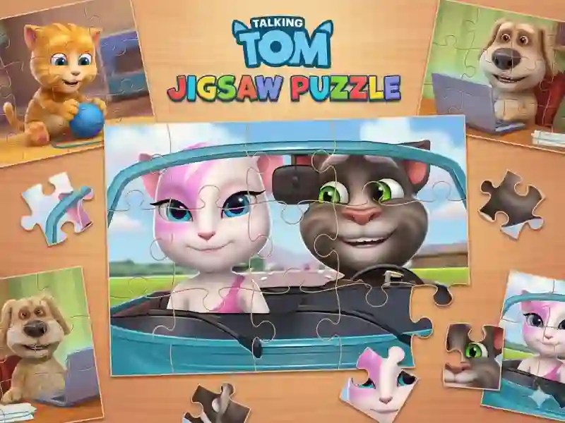 Гульня Talking Tom Jigsaw Puzzle онлайн