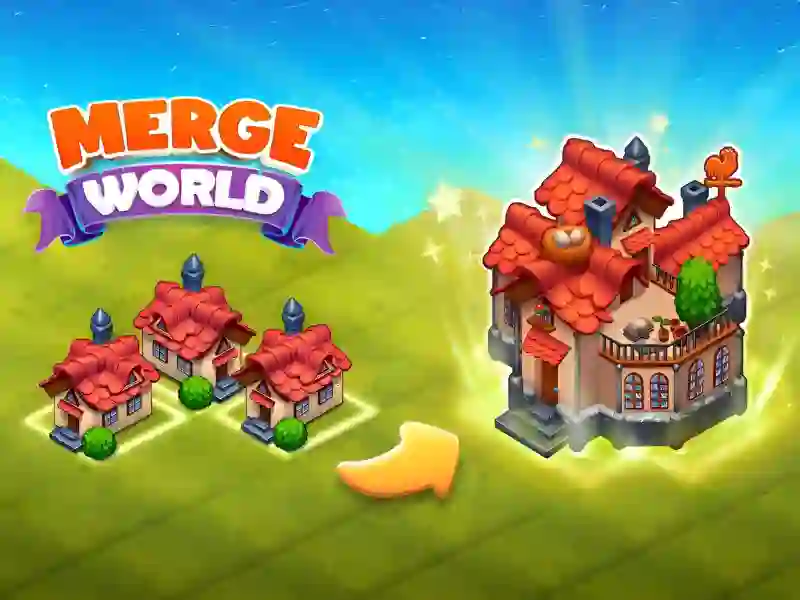Гульня Merge World онлайн
