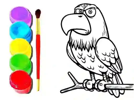 Гульня Eagle Coloring Book онлайн