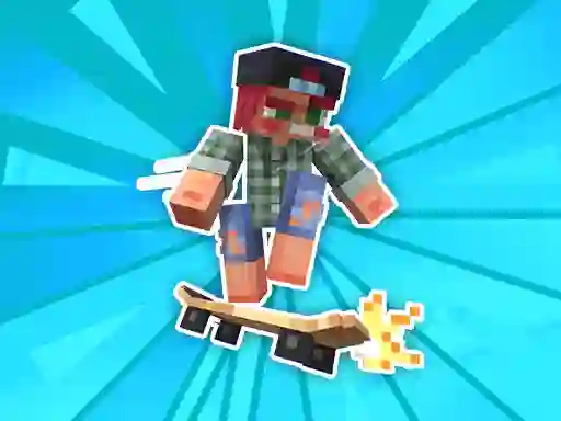 Гульня Noob and Pro Skateboarding онлайн
