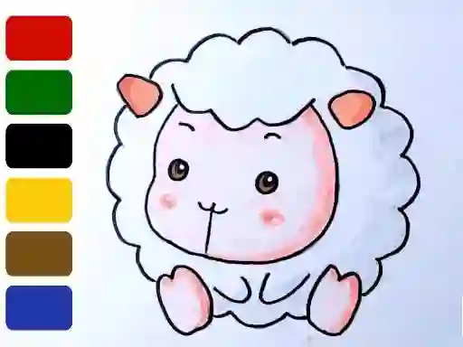 Гульня Baby sheep ColoringBook онлайн