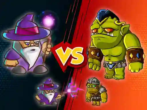 Гульня Wizard vs. Orcs онлайн