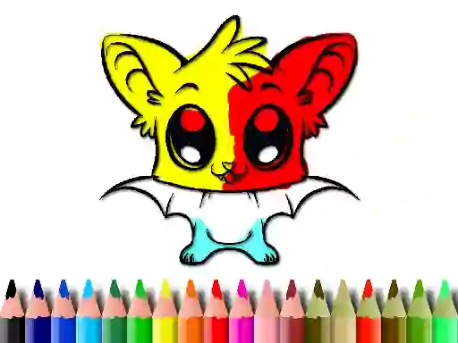 Гульня Cute Bat Coloring Book онлайн