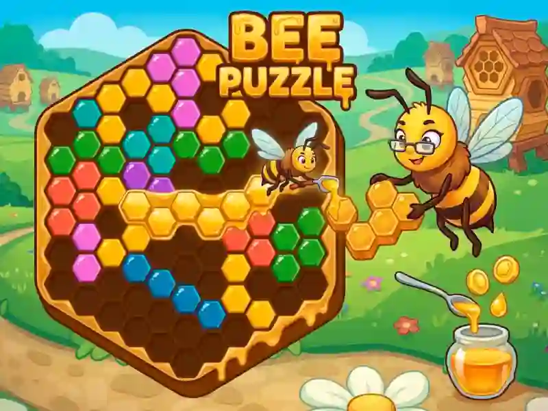 Гульня Bee Puzzle онлайн