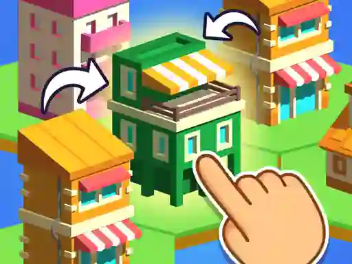 Гульня Crafty Town Merge City онлайн