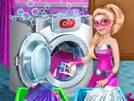 Гульня Superdoll Washing Capes онлайн