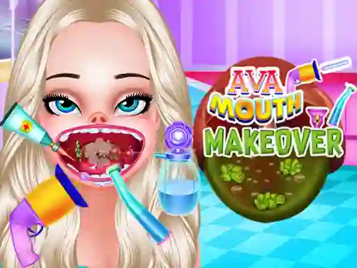 Гульня Ava Mouth Makeover онлайн
