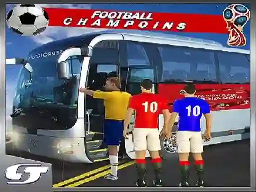 Гульня Football Players Bus Transport онлайн