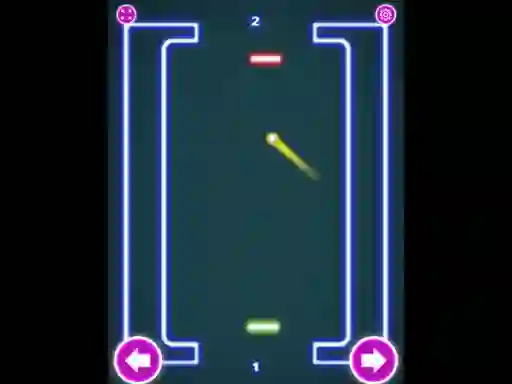 Гульня Pong Neon онлайн