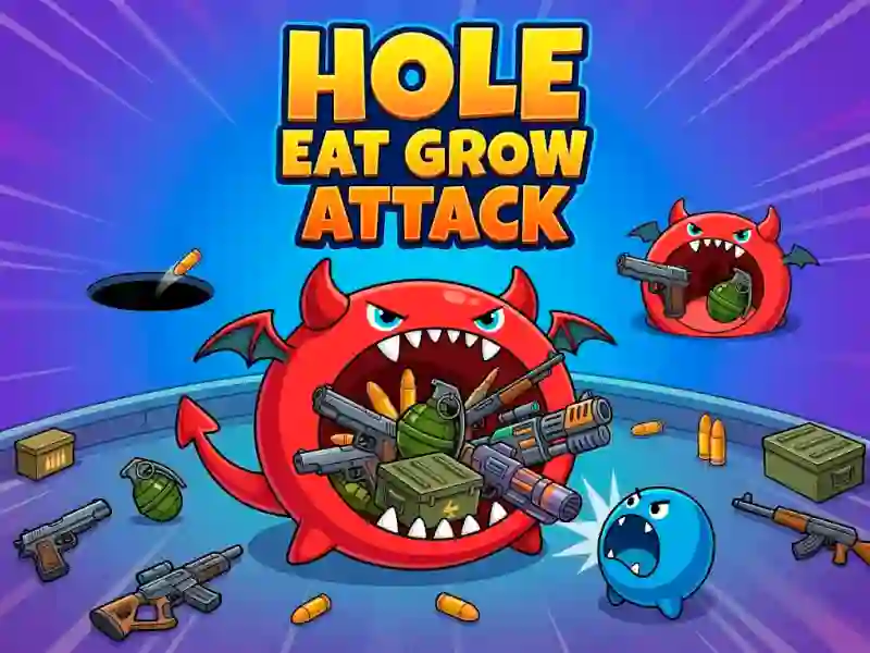 Гульня Hole Eat Grow Attack онлайн