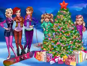 Гульня Princesses Christmas tree онлайн