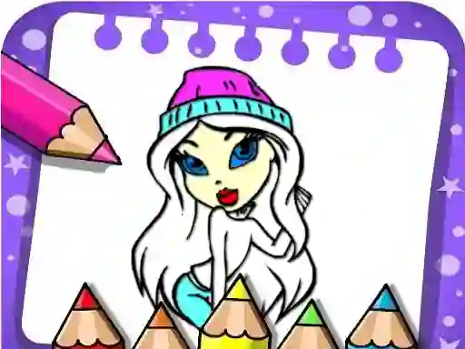 Гульня Easy Bratz Coloring онлайн