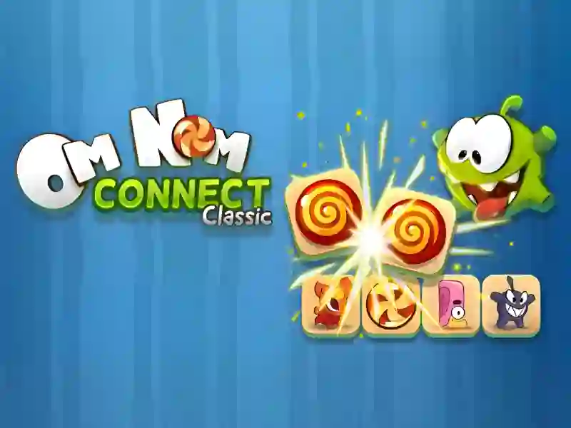Гульня Om Nom Connect Classic онлайн