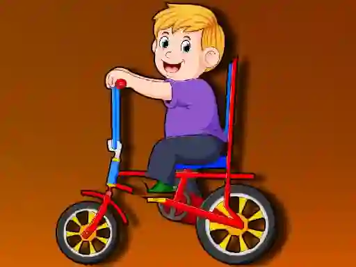 Гульня Cartoon Bike Jigsaw онлайн