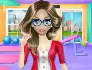 Гульня Nerdy Girl Fat to Fit онлайн