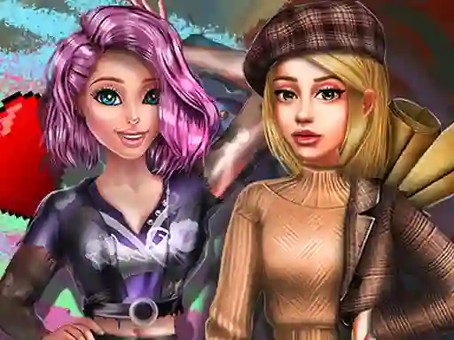Гульня 2022 Dark Academia to Egirl Dress up онлайн