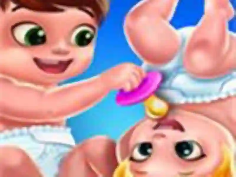 Гульня Baby Twins Caring Day онлайн