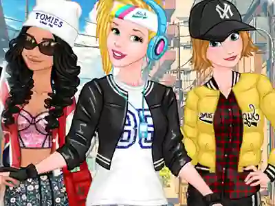 Гульня Princesses Sporty & Funky Day онлайн