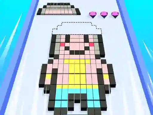 Гульня Blocks Stack Rush онлайн