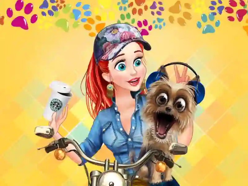 Гульня Princesses & Pets Photo Contest онлайн