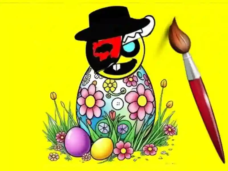 Гульня Sprunki Easter Coloring онлайн