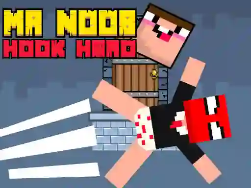 Гульня Mr Noob Hook Hero онлайн