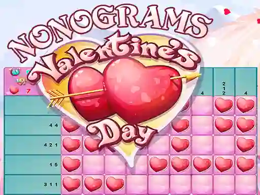 Гульня Nonograms Valentines Day онлайн