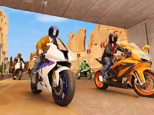 Гульня Real Motorbike Simulator Race 3D онлайн