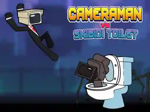 Гульня Cameraman vs Skibidi Toilet онлайн