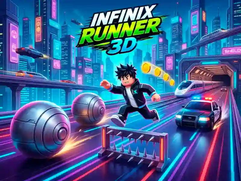 Гульня Infinix Runner 3D онлайн