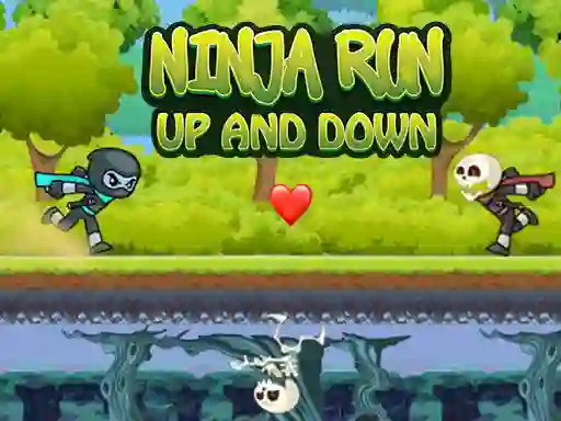 Гульня Ninja Run Up And Down онлайн