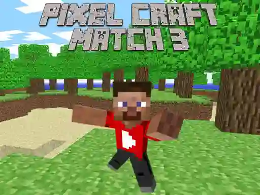 Гульня Pixel Craft Match 3 онлайн