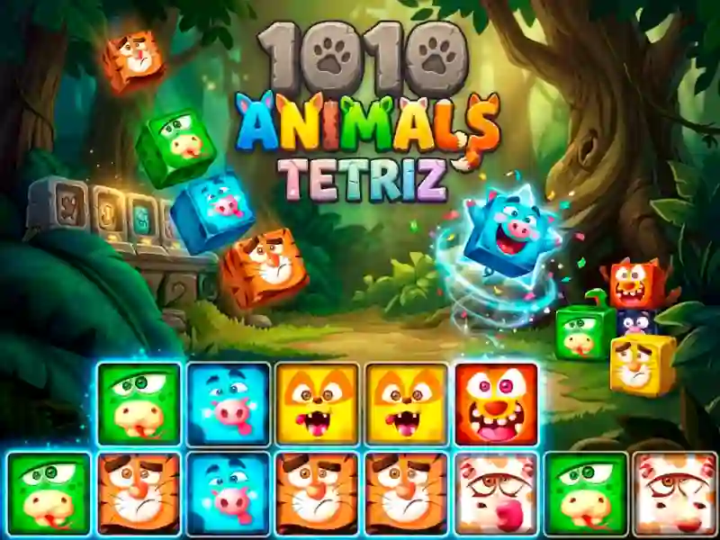 Гульня 1010 Animals Tetriz онлайн