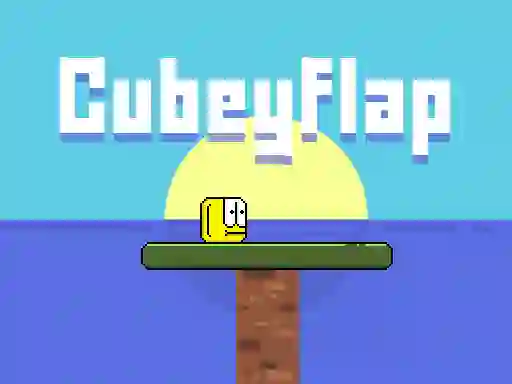 Гульня CubeyFlap онлайн