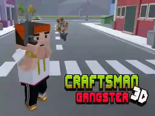 Гульня CraftsMan 3D Gangster онлайн