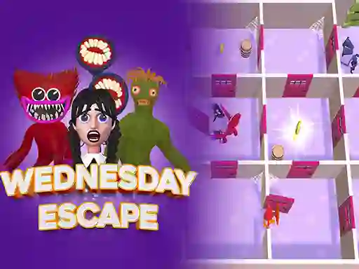 Гульня Escape Wednesday онлайн