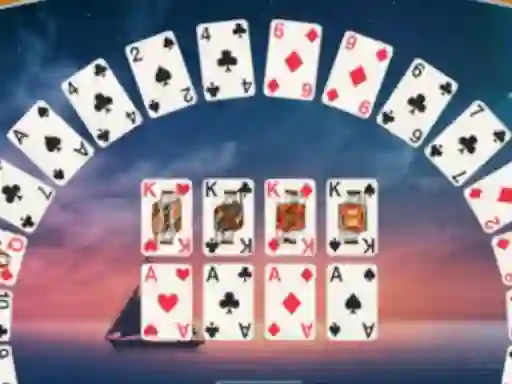 Гульня Crescent Solitaire онлайн