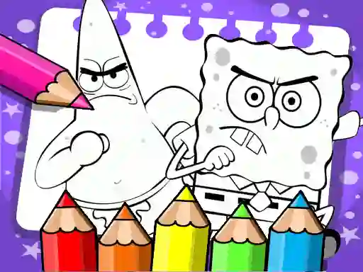Гульня Sponge Bob Coloring Book онлайн