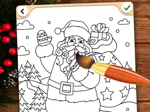 Гульня Christmas Coloring Game онлайн