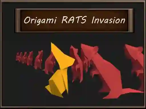 Гульня Origami Rats Invasion онлайн