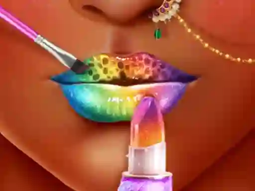 Гульня Princess Lip Art Salon онлайн