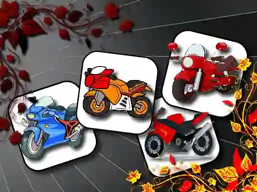 Гульня Cartoon Motorbikes Memory онлайн