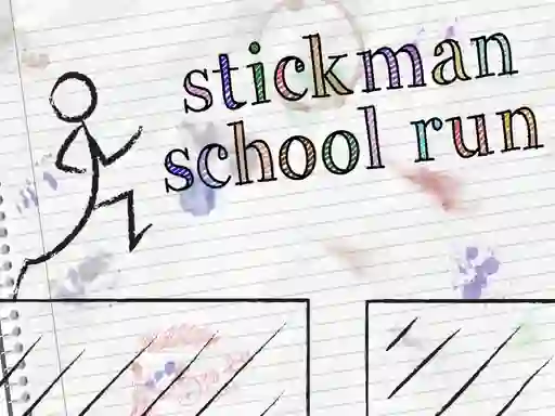 Гульня Stickman School Run онлайн