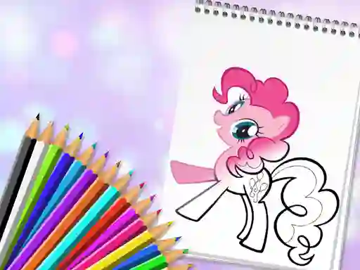 Гульня Cute Pony Coloring Book онлайн