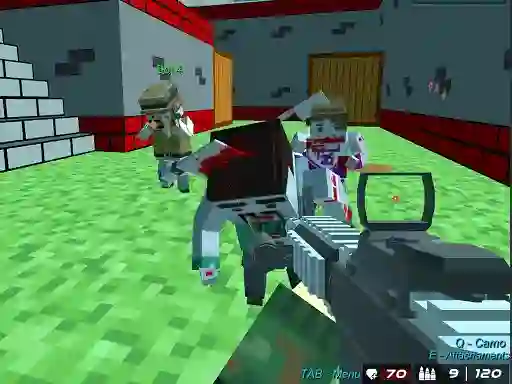Гульня Blocky Wars Advanced Combat Swat онлайн