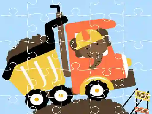Гульня Dumper Trucks Jigsaw онлайн