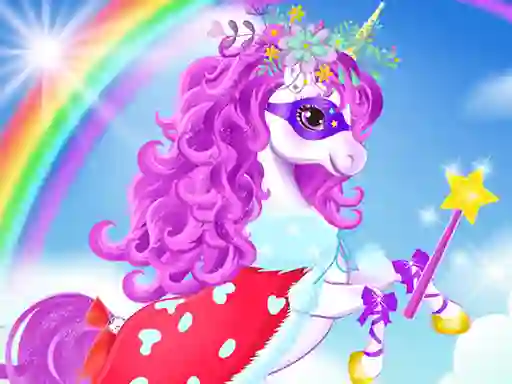 Гульня Baby unicorn dress up онлайн