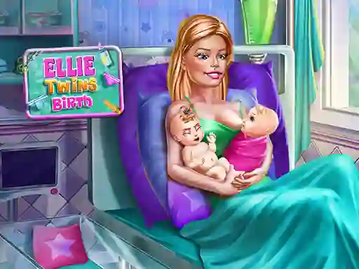 Гульня Ellie Twins Birth онлайн