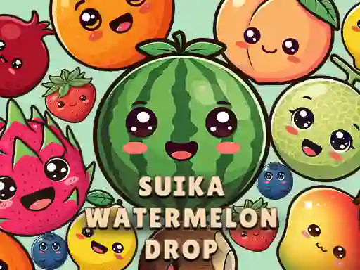 Гульня Suika Watermelon Drop онлайн
